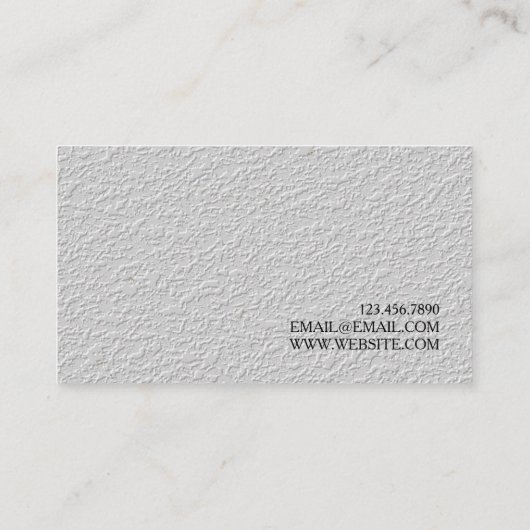 Visitenkarte für Sheetrock & Drywall (Rückseite)