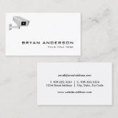 Visitenkarte für Sicherheitskamera (Vorne/Hinten)