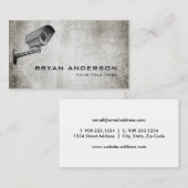 Visitenkarte für Sicherheitskamera (Vorne/Hinten)