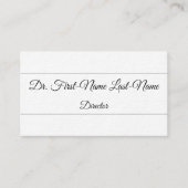 Visitenkarte für Skriptdirektor (Vorderseite)