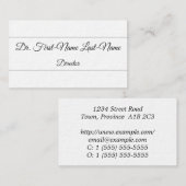 Visitenkarte für Skriptdirektor (Vorne/Hinten)