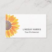 Visitenkarte für Sonnenblumen (Vorderseite)