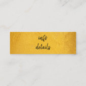 Visitenkarte für soziale Medien (Rückseite)