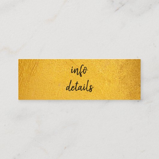 Visitenkarte für soziale Medien (Rückseite)