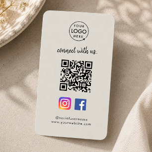 Visitenkarte für soziale Medien Instagram Facebo