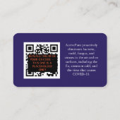 Visitenkarte für Spezialisten für Luftreinigung (Rückseite)