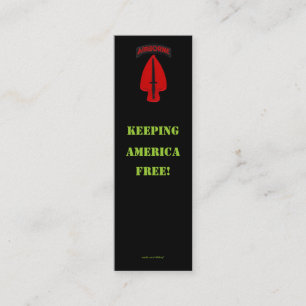 Visitenkarte für Spezialoperationen