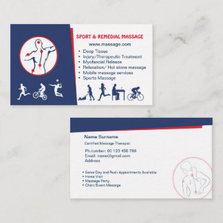 Visitenkarte für SPORT- & MASSAGE-THERAPIE