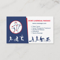 Visitenkarte für SPORT u. ABHELFENDE MASSAGE