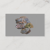 Visitenkarte für Steine und Mineralien (Rückseite)