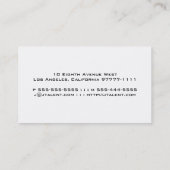 Visitenkarte für Sterne und Sterne (Rückseite)