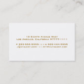 Visitenkarte für Sterne und Sterne (Rückseite)