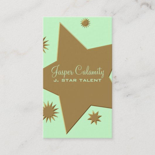 Visitenkarte für Sterne und Sterne (Vorderseite)