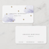 Visitenkarte für Sterne und Wolken (Vorne/Hinten)