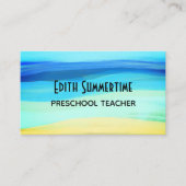 Visitenkarte für Strand und Gefühle (Vorderseite)