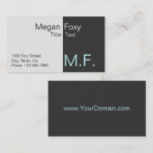 Visitenkarte für Talente (Vorne/Hinten)