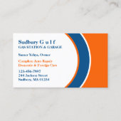 Visitenkarte für Tankstellen (Vorderseite)