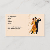 Visitenkarte für Tanzstunden (Rückseite)