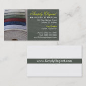 Visitenkarte für Teppiche/Fußbodenspeicher (Vorne/Hinten)