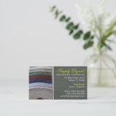 Visitenkarte für Teppiche/Fußbodenspeicher (Stehend Vorderseite)