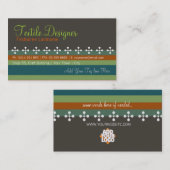 Visitenkarte für Textilstreifen (Vorne/Hinten)