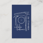 Visitenkarte für Tischler und Woodworkers (Rückseite)