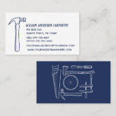 Visitenkarte für Tischler und Woodworkers (Vorne/Hinten)