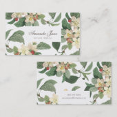 Visitenkarte für tropische grüne Blume (Vorne/Hinten)