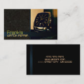 Visitenkarte für Uhrenreparaturen (Vorne/Hinten)