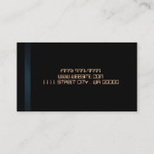 Visitenkarte für Uhrenreparaturen (Rückseite)