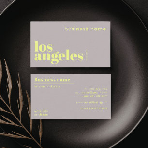 Visitenkarte für Unternehmen in Los Angeles LA Kal