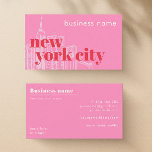 Visitenkarte für Unternehmen in New York City NYC