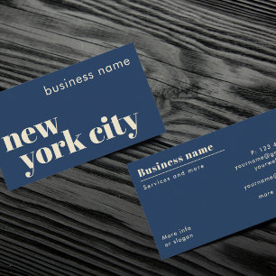 Visitenkarte für Unternehmen in New York City NYC