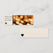 Visitenkarte für verblichene Lichter (Vorne/Hinten)