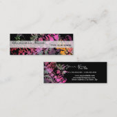 Visitenkarte für verzauberte Blume (Vorne/Hinten)