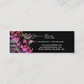 Visitenkarte für verzauberte Blume (Rückseite)