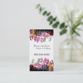 Visitenkarte für verzauberte Blume (Stehend Vorderseite)