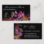 Visitenkarte für verzauberte Blume (Vorne/Hinten)