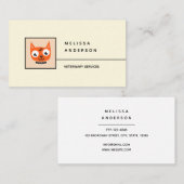 Visitenkarte für Veterinärdienste. (Vorne/Hinten)
