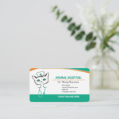 Visitenkarte für Veterinärdoktor oder Klinik (Stehend Vorderseite)