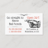 Visitenkarte für viktorianische Bonds (Vorderseite)