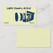 Visitenkarte für Vintage Kinokamera (Vorne/Hinten)