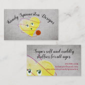 Visitenkarte für Vintage Strickfaser (Vorne/Hinten)