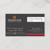 Visitenkarte für visuelle Kunst (Vorderseite)