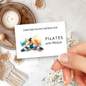Visitenkarte für Wasserfarben-Pilates