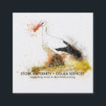 Visitenkarte für Wasserfarben Telefonnummerkarte<br><div class="desc">Die elegante, handbemalte Storchentasche hebt sich von der Masse ab. Fügen Sie Ihre vollständigen Kontaktinformationen auf der Rückseite ein. Eine einzigartige und raffinierte Wahl für jedes Geschäft. Fügen Sie diesem Design Ihre benutzerdefinierte Formulierung hinzu, indem Sie die Felder "Diese Designvorlage bearbeiten" auf der rechten Seite des Elements verwenden, oder klicken...</div>