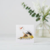 Visitenkarte für Wasserfarben Telefonnummerkarte (Stehend Vorderseite)