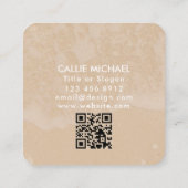 Visitenkarte für Wasserfarbenkrebse/ Küstenstreife (Rückseite)