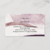 Visitenkarte für Wasserfarbenmaler (Rückseite)