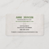 Visitenkarte für Wasserlilie (Rückseite)